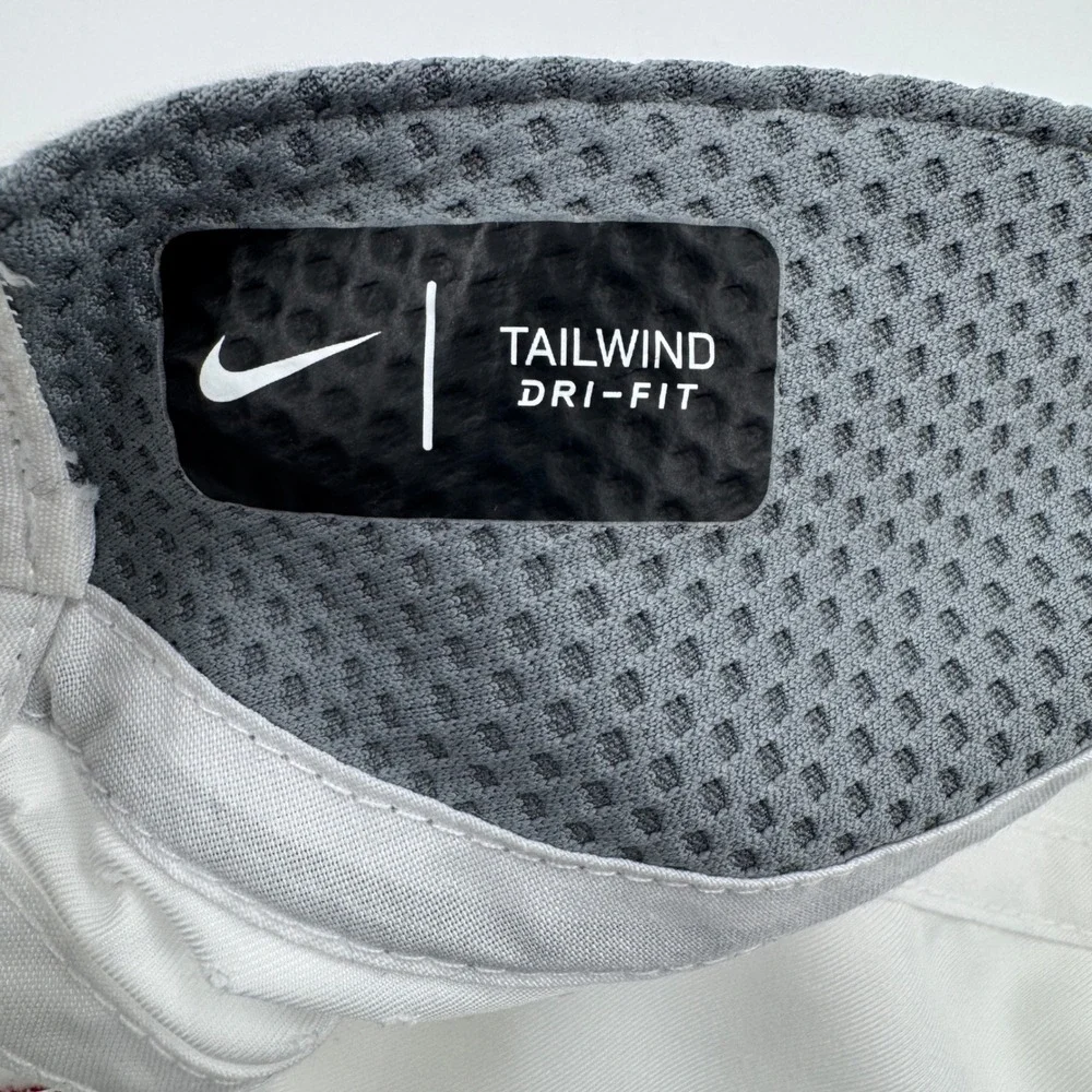 Nike Dri-Fit Tailwind 7 Panel Running Hat White Hook‎ & Loop AQ3624-100